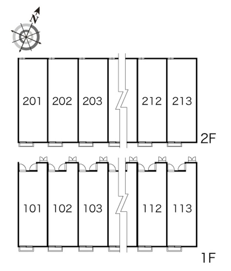レオパレスアリッサム 間取配置図