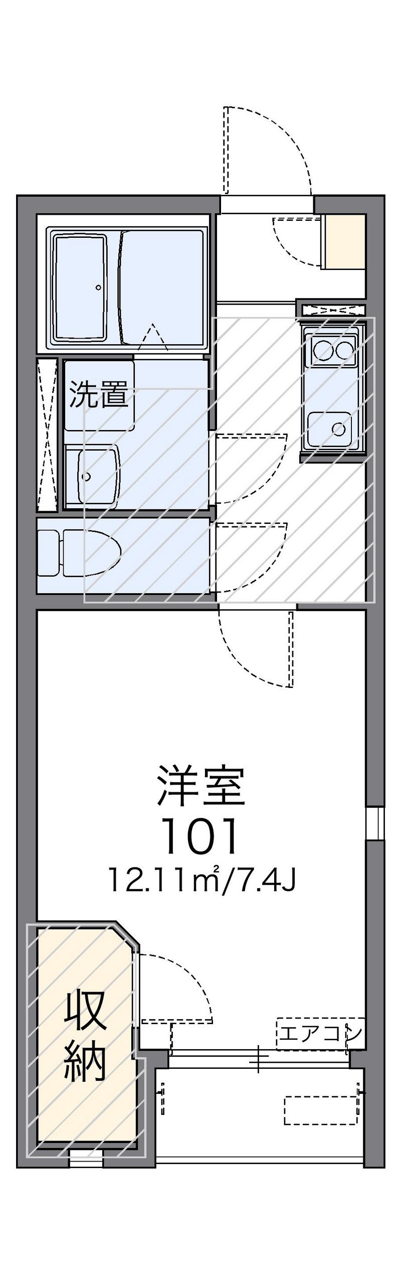 レオネクスト岡シティーパレス 間取図