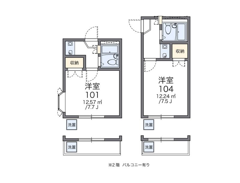 レオパレス太陽 間取図