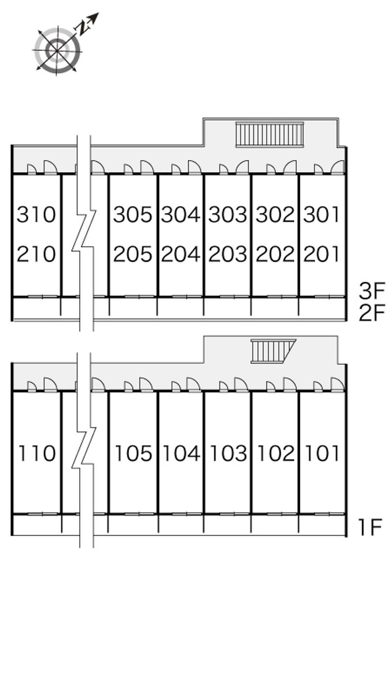 レオパレス九番街 間取り配置図