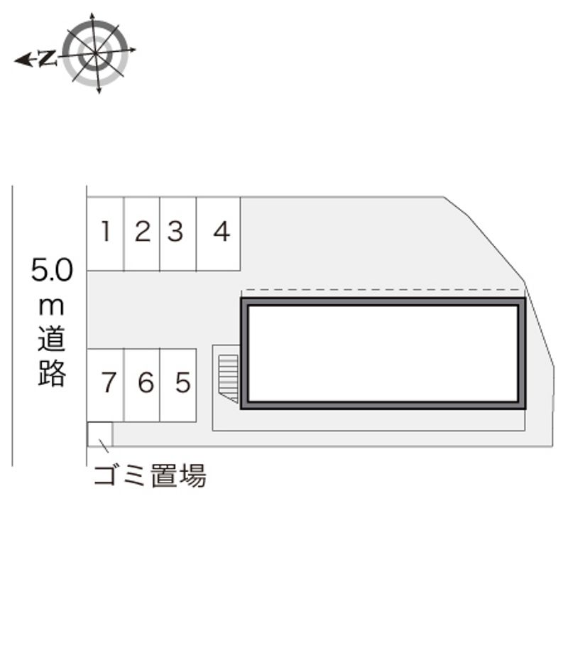 レオパレスグリーンヒル泉 駐車場