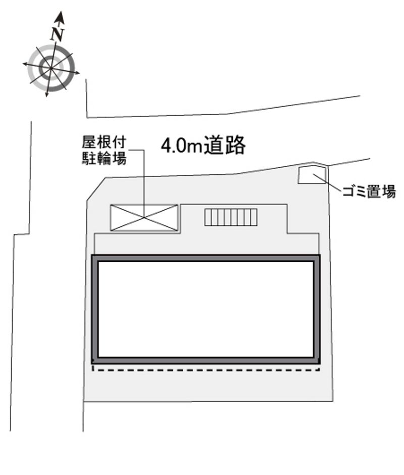 レオパレスさつきⅡ 配置図
