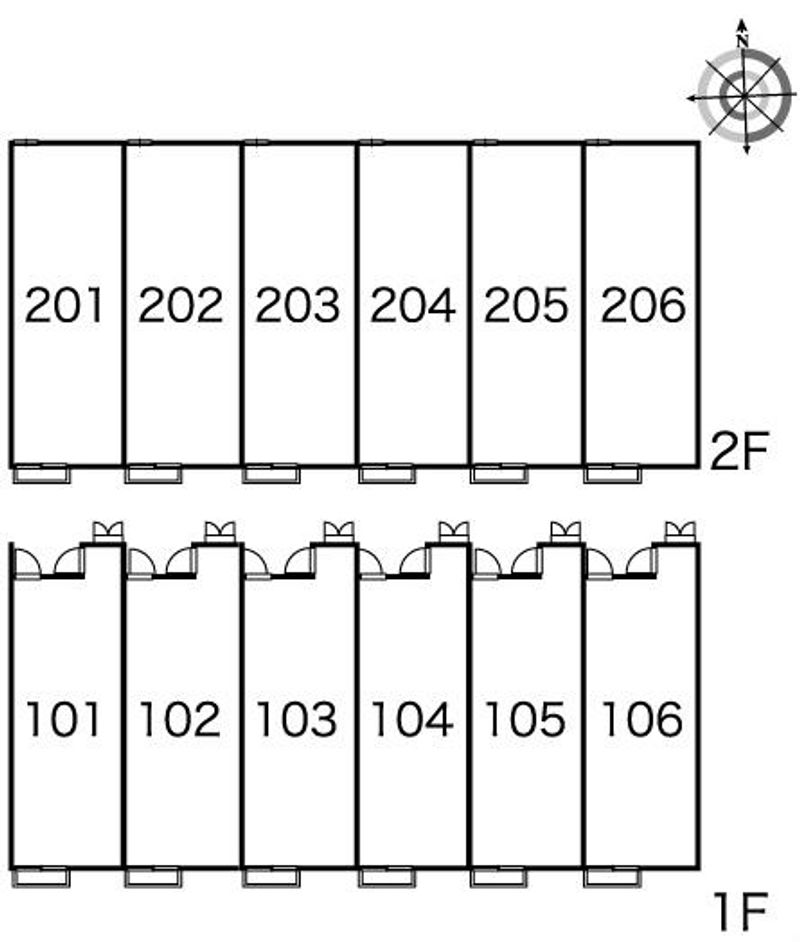 レオパレス幸町 間取り配置図