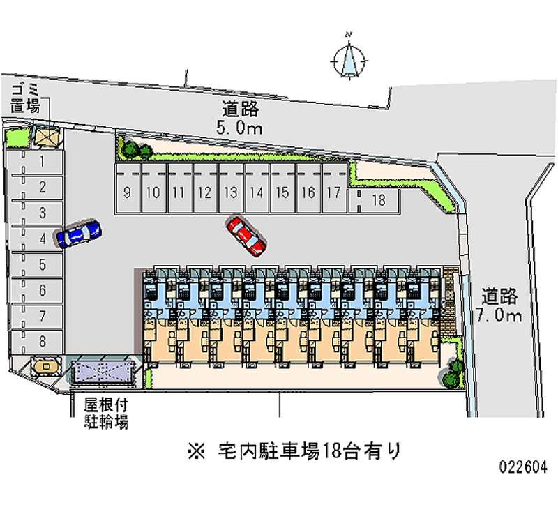 レオパレスブルガリ 月極駐車場