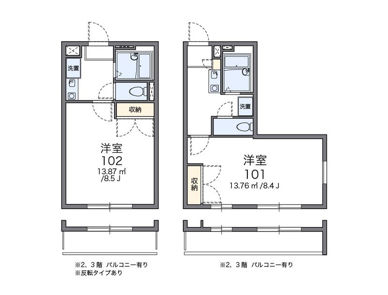 レオパレスソレイユ 間取図