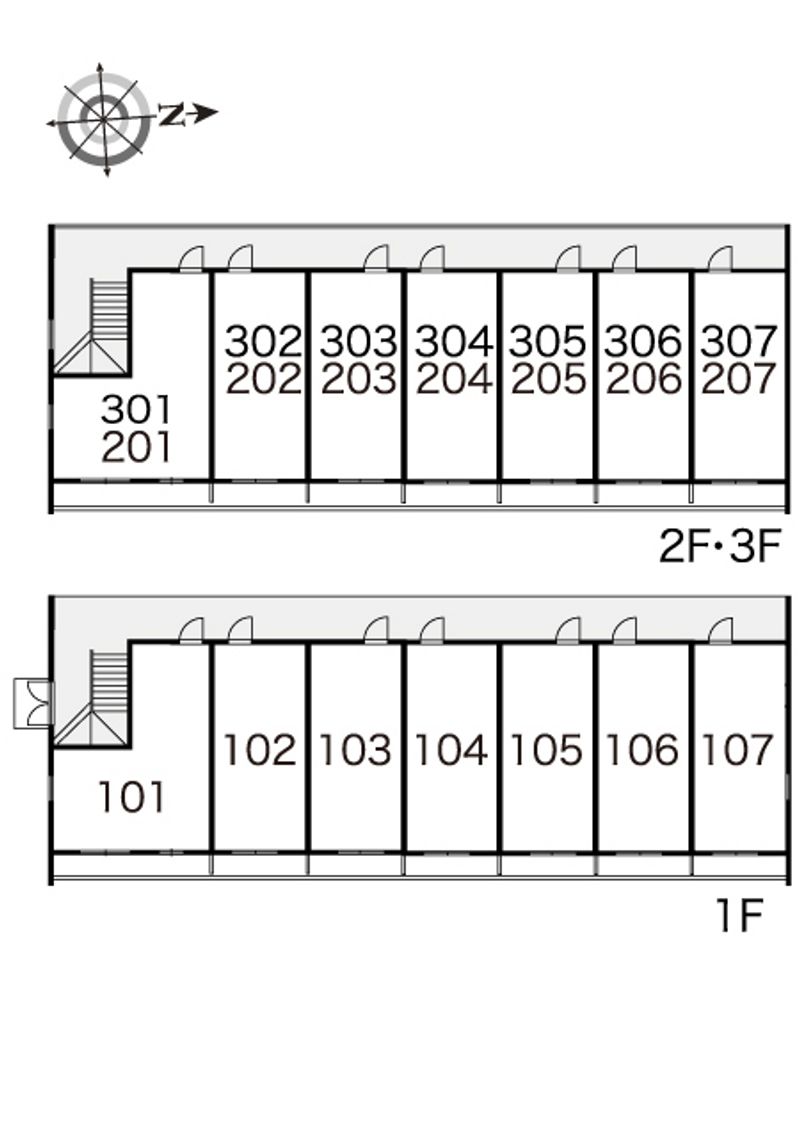 レオパレスＭ＆Ｙ 間取配置図