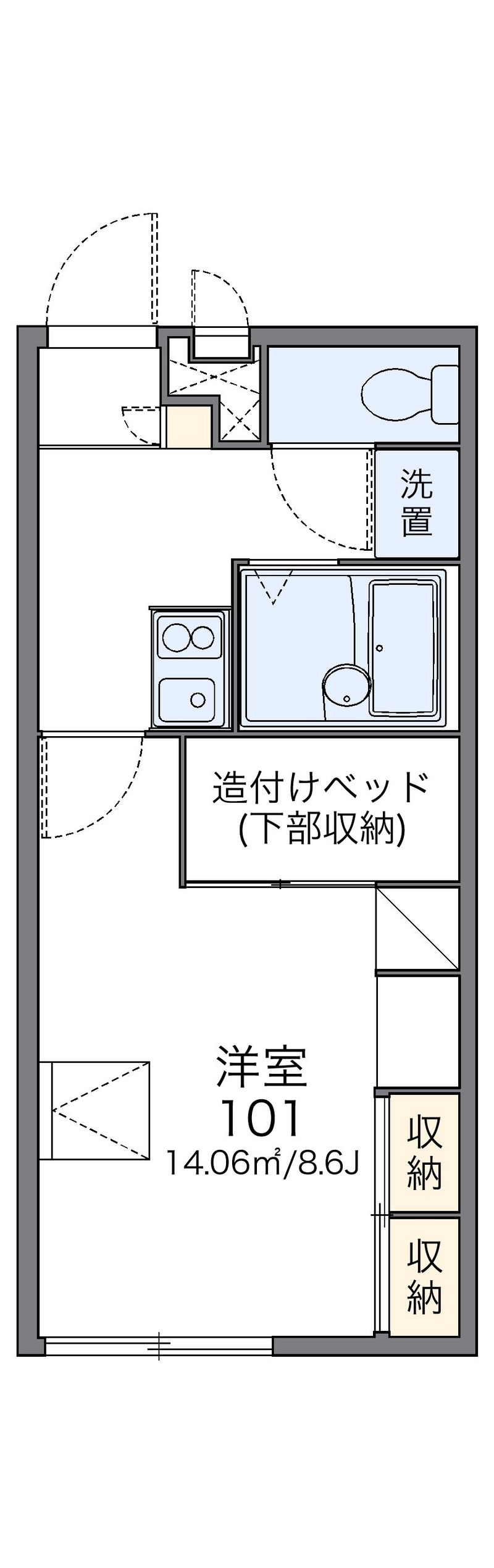 レオパレスセコロⅡ 間取図