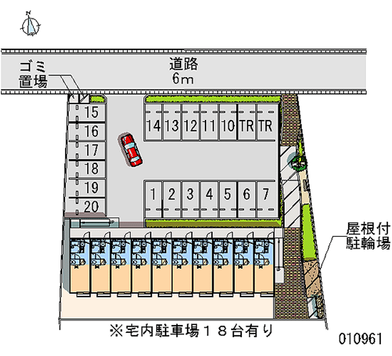 10961 bãi đậu xe hàng tháng