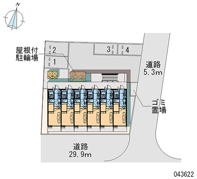 レオパレスシャローム上杉 月極駐車場