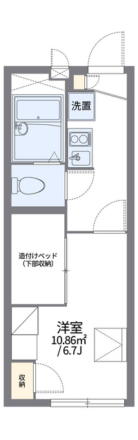 レオパレス万里小路ＷＥＳＴ 間取り図