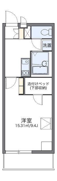 レオパレス恩智北町ハイツ 間取り図