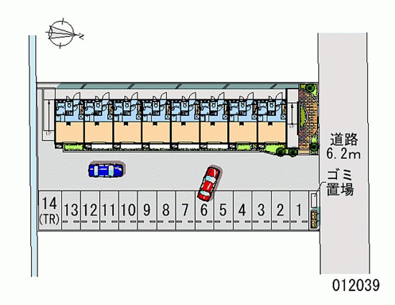 12039 Monthly parking lot