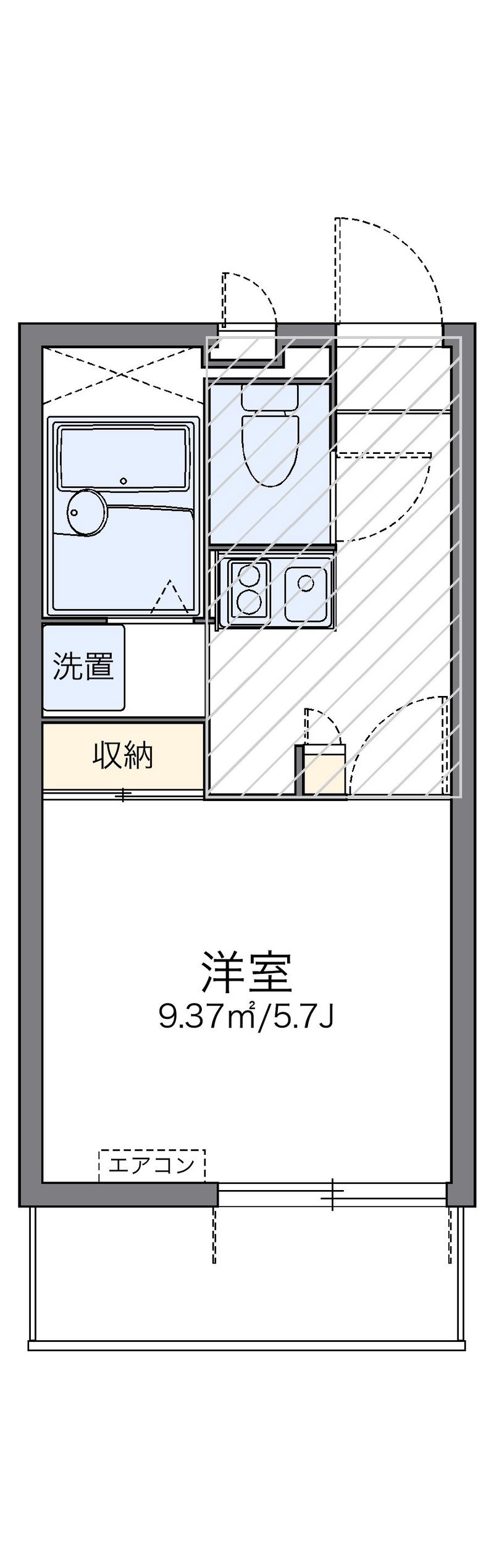 レオパレスカサグランデ 間取図