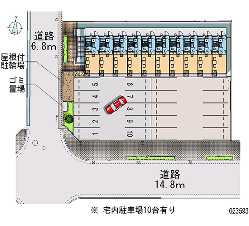 23593 bãi đậu xe hàng tháng