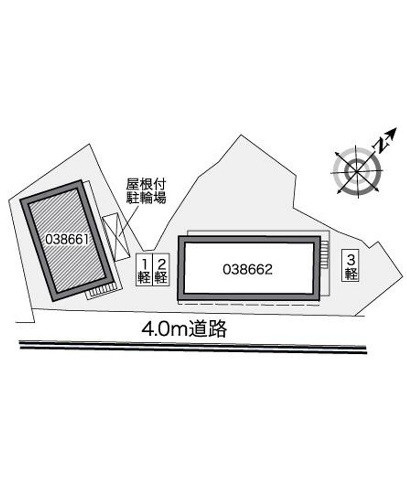 レオパレスもみじⅡ 配置図