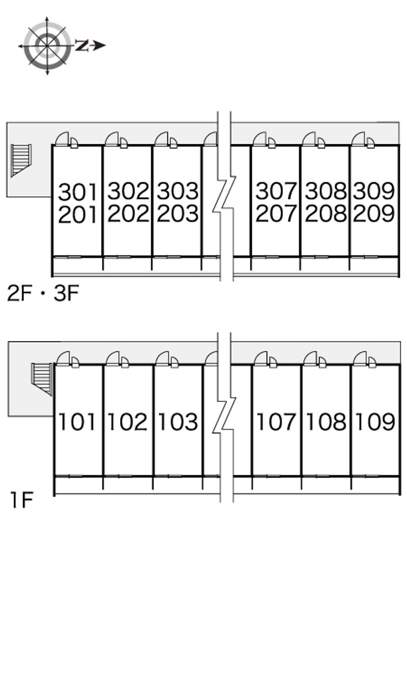 レオパレスアウル 間取り配置図