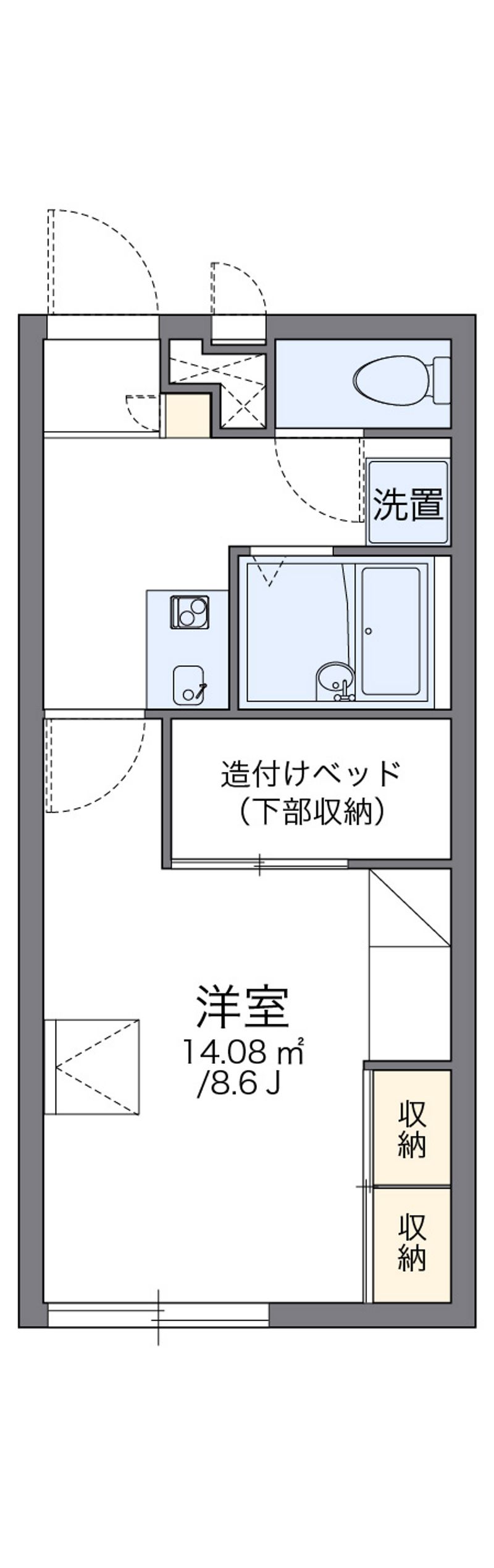 レオパレスサンデンⅣ 間取図