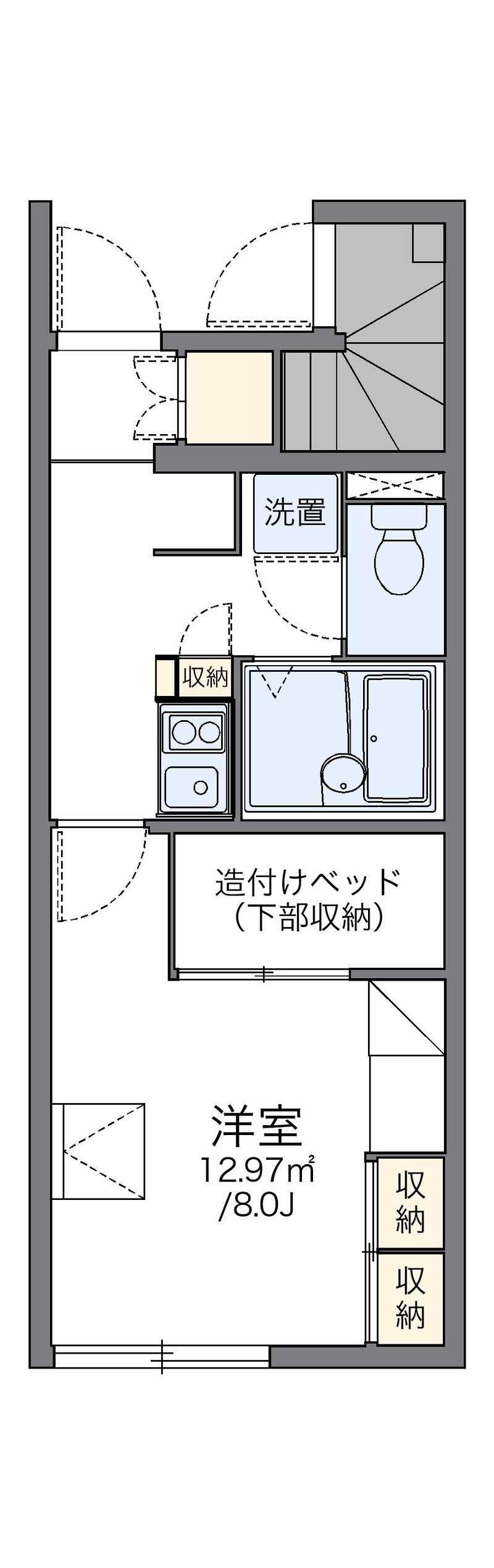 レオパレス後城 間取図