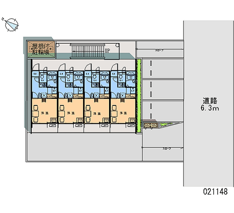 レオパレスＲｙｕｓｅｉ中道通 区画図