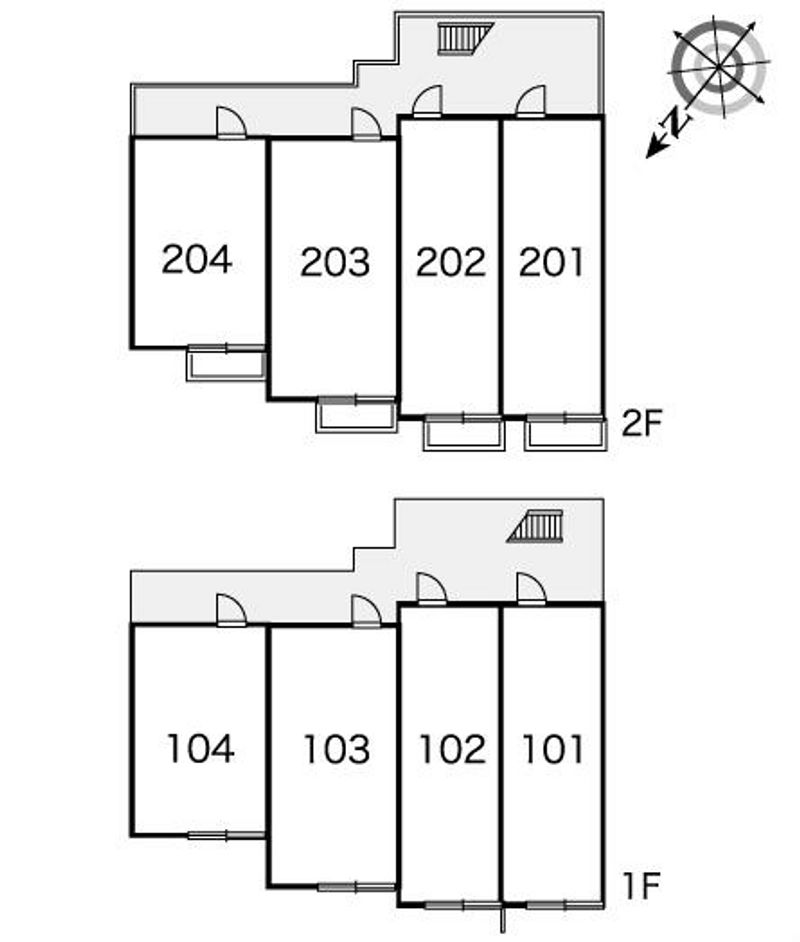 レオパレスカーサフェリス 間取り配置図