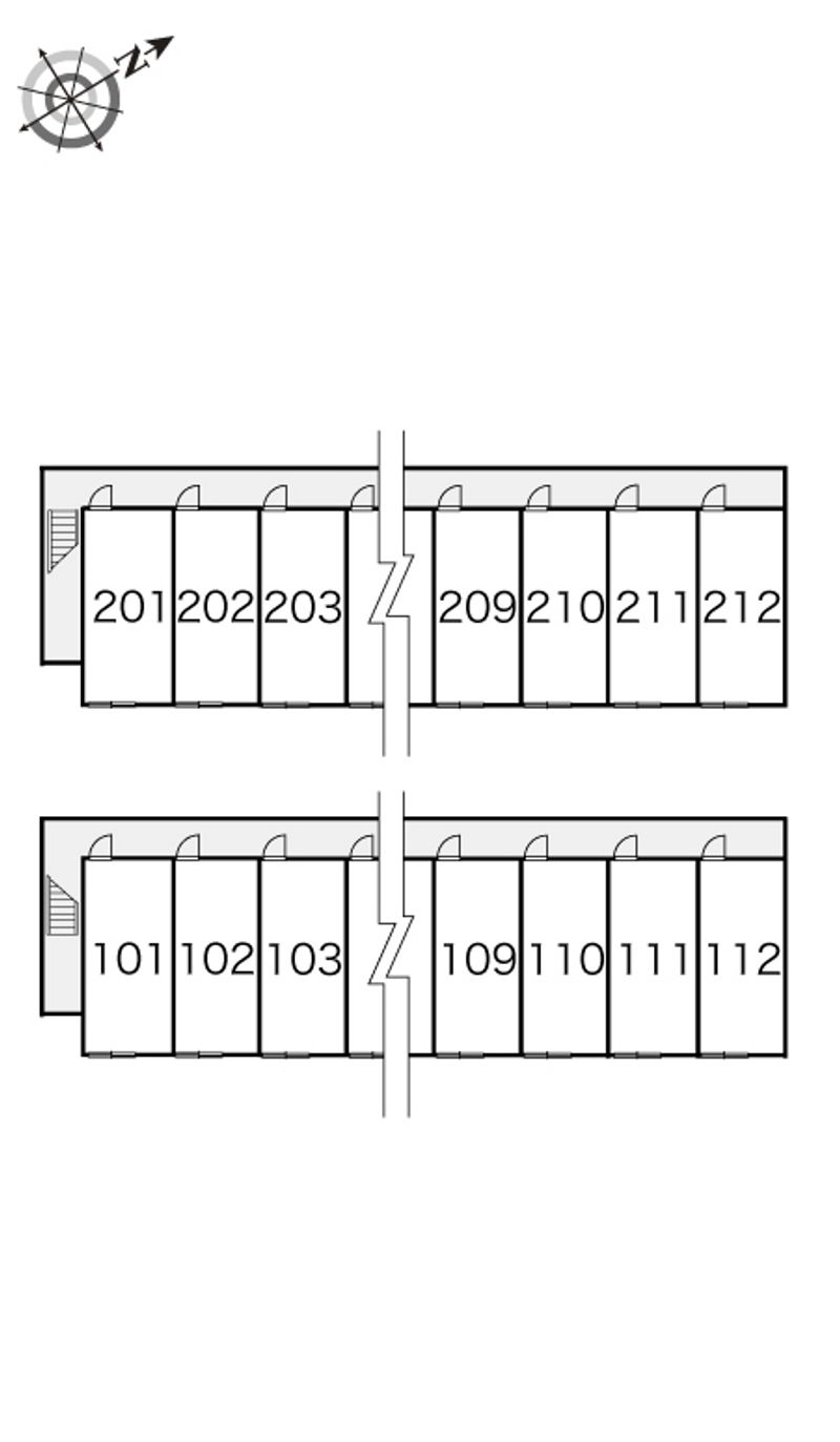レオパレスハッサムＡ 間取配置図