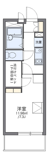 レオパレス蕾 間取り図