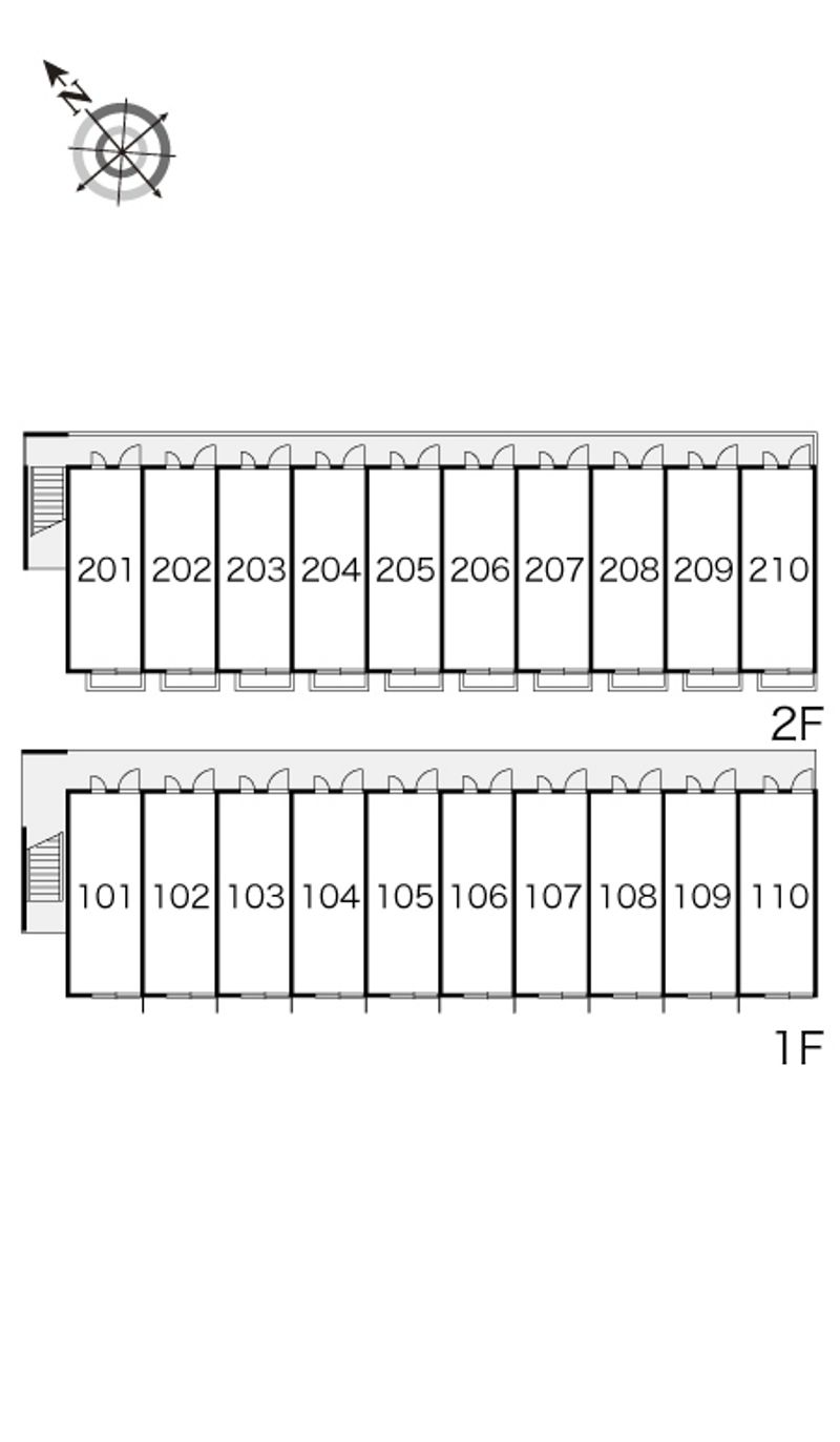 レオパレスエスポワールポルト 間取配置図