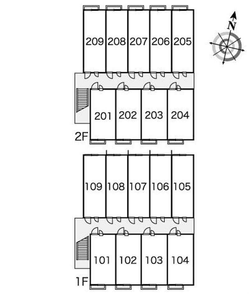 レオパレス豊Ⅲ 間取配置図