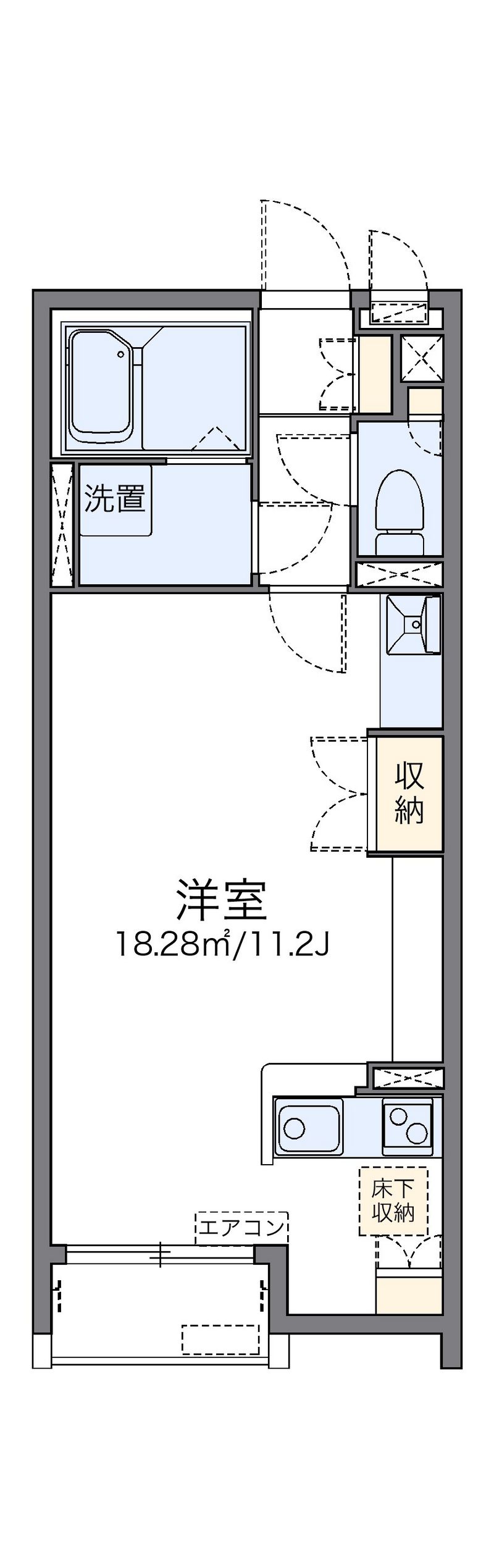 レオネクストモカグレイス宝塚 間取図