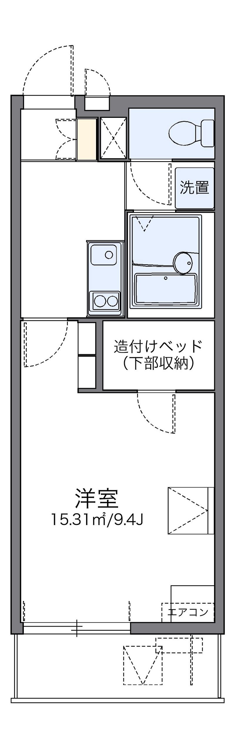 レオパレス小松駅東 間取り