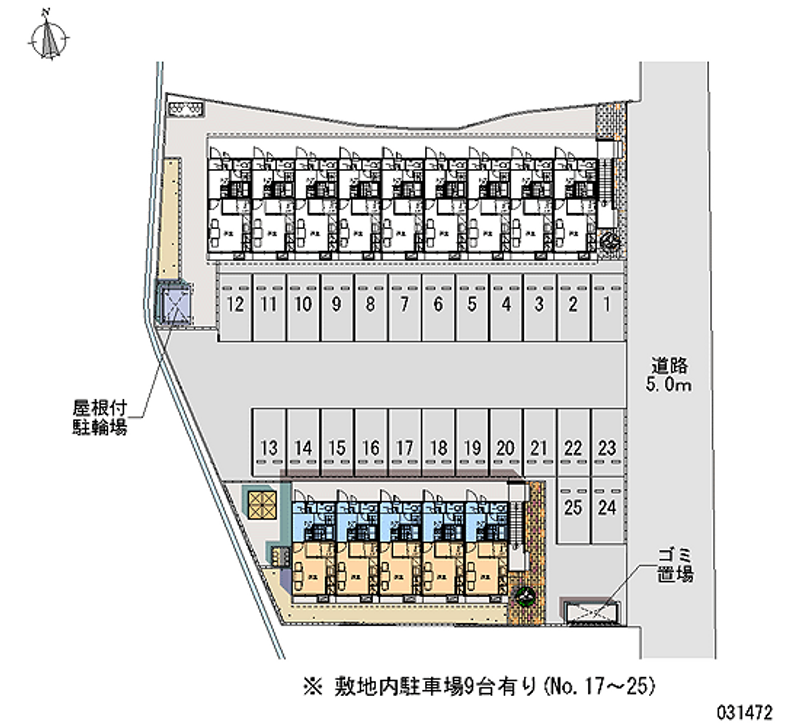 レオパレス千代　Ｂ 月極駐車場