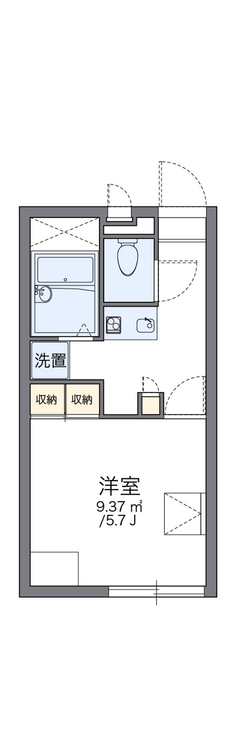 レオパレス大和 間取図