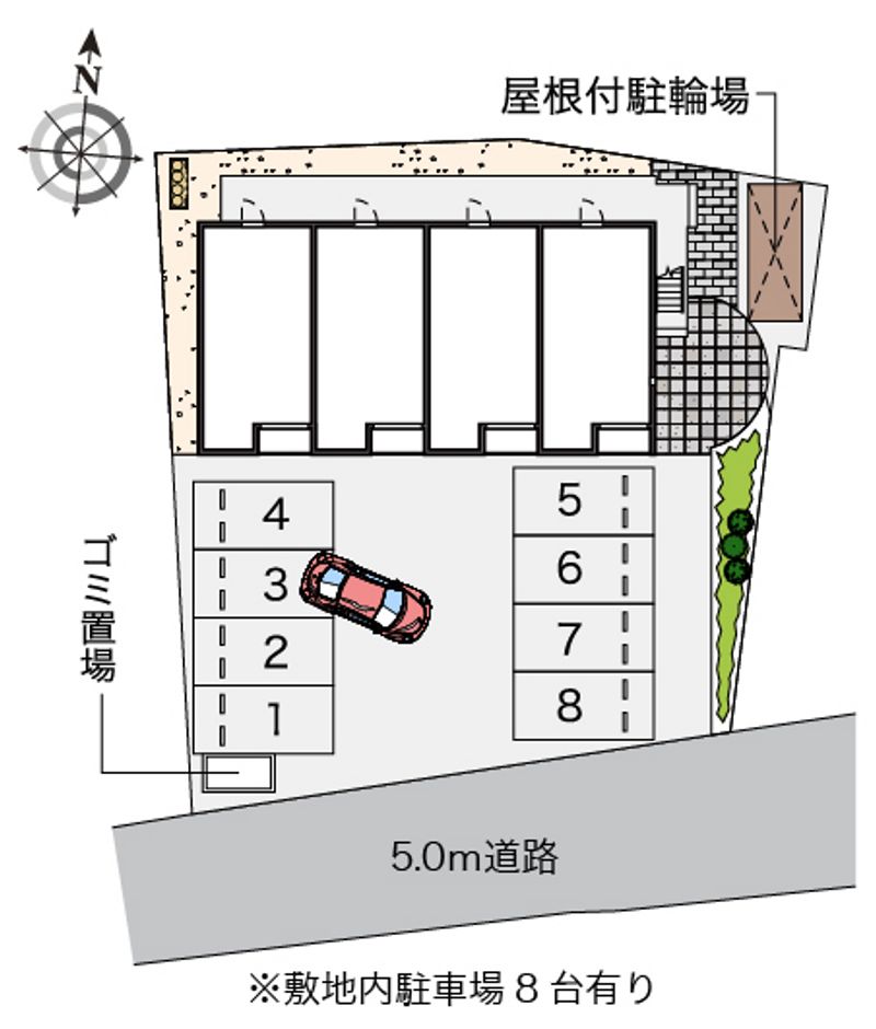 レオネクストあさひ 駐車場