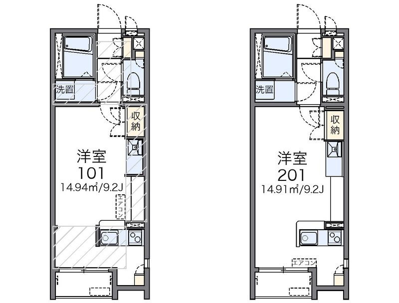 レオネクストテルビューレン 間取図