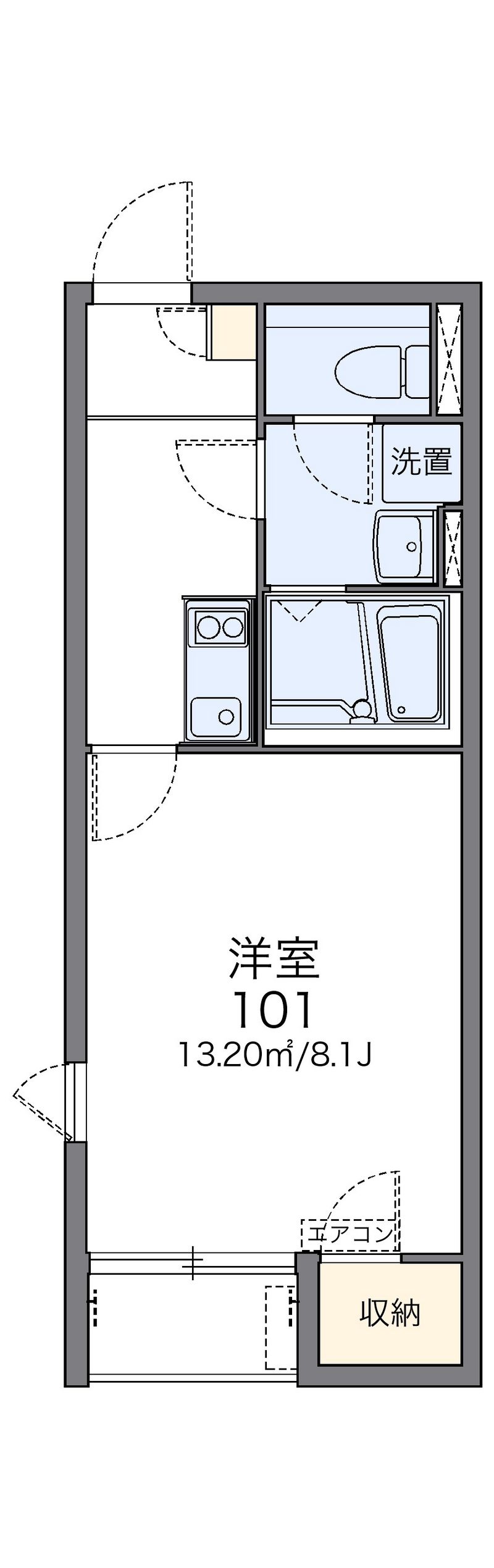 レオネクストコンフォール百々 間取図