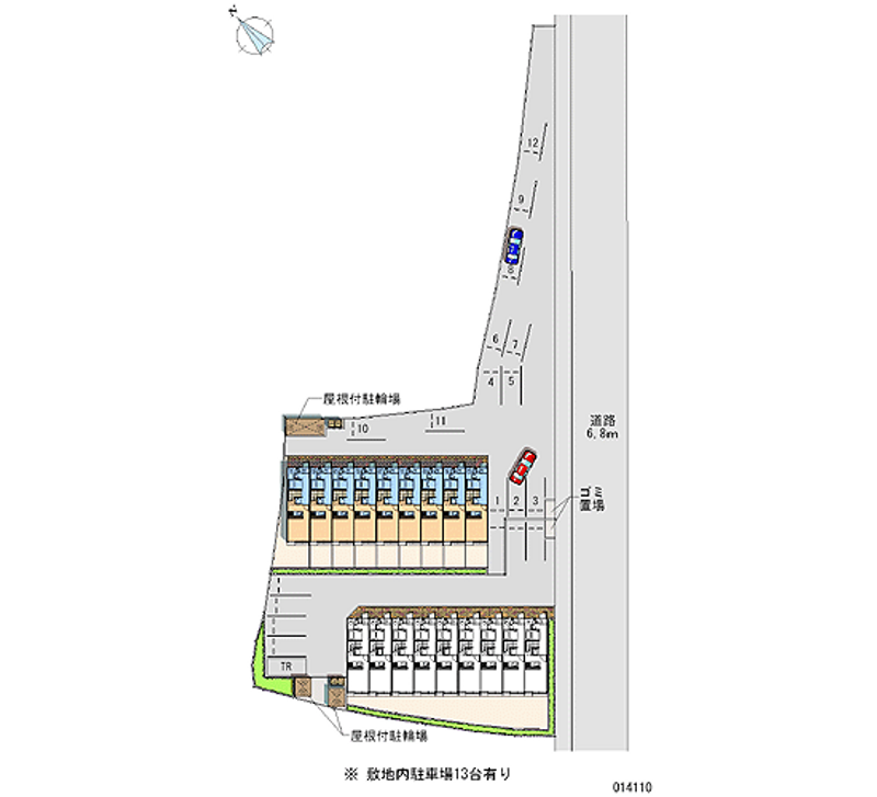 レオパレスあかし大久保弐番館 月極駐車場