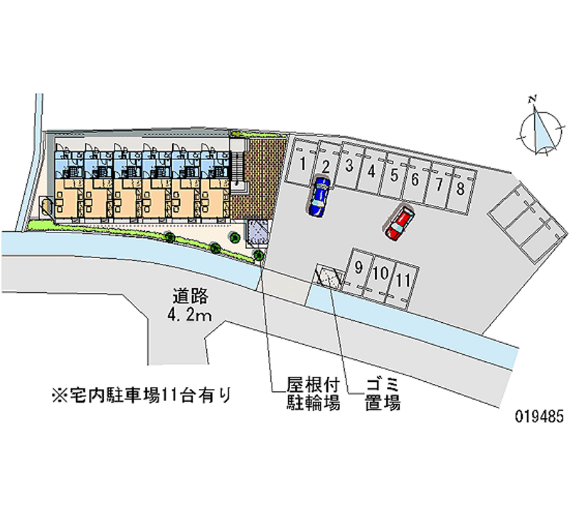 レオパレスボヌール 月極駐車場