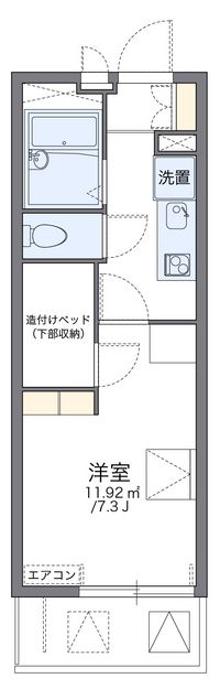 レオパレス新白岡 間取り図