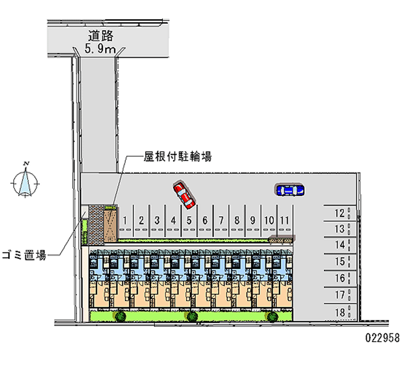 22958 Monthly parking lot