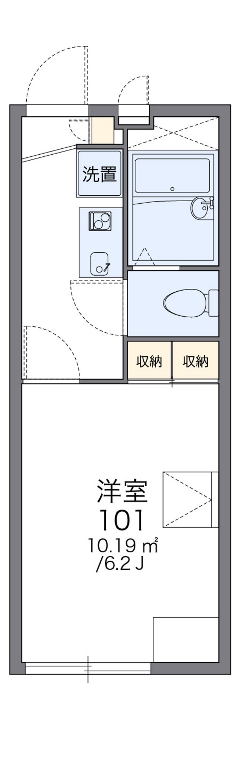 レオパレス常楽 間取図