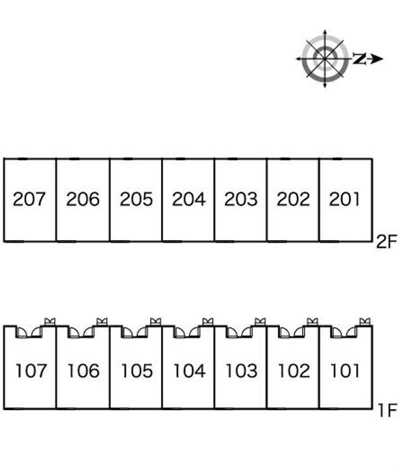 レオパレスカーム 間取配置図