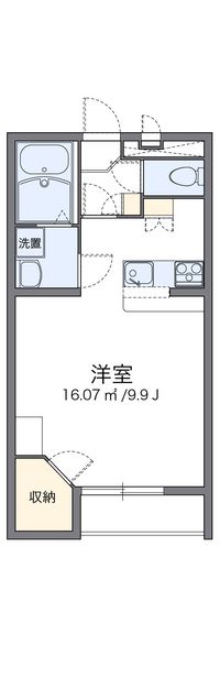 レオパレス小泉山田 間取図