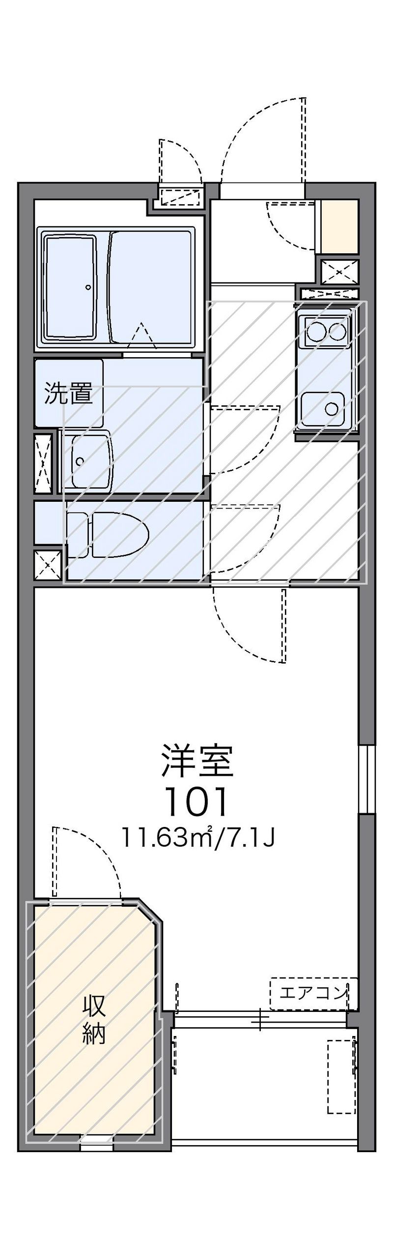 レオネクストアベニール麻生Ⅰ 間取り
