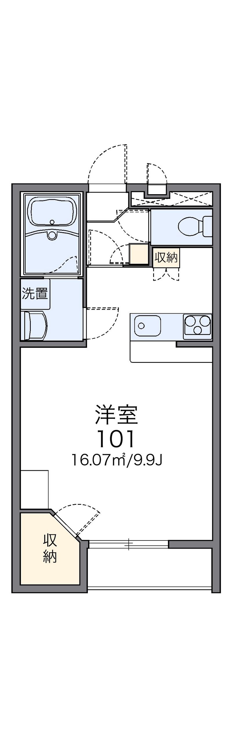 leopalace Fujisaki II Floor plan