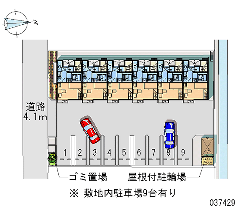 レオパレスレザン 月極駐車場