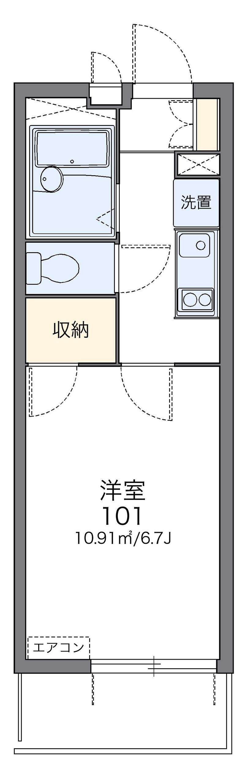 レオパレスサクセスファクター 間取図