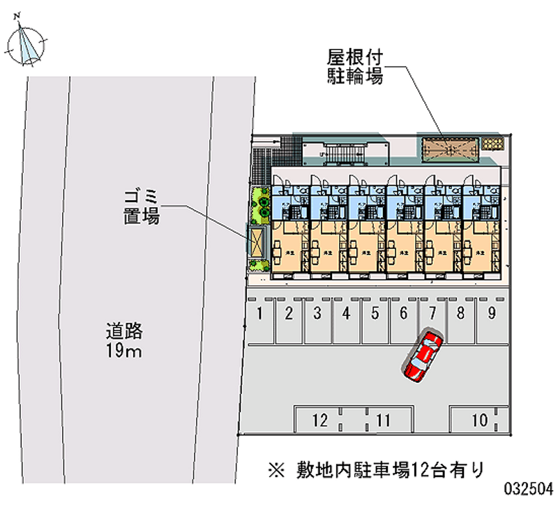 レオパレス堀米 月極駐車場