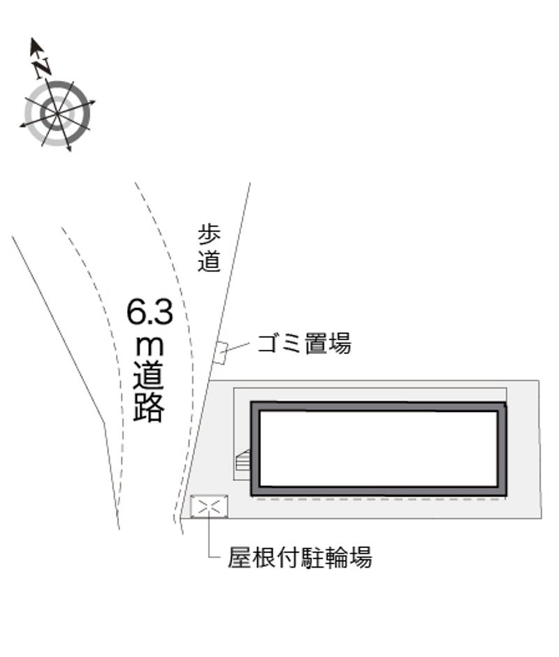 レオパレスステーションプラザ 配置図