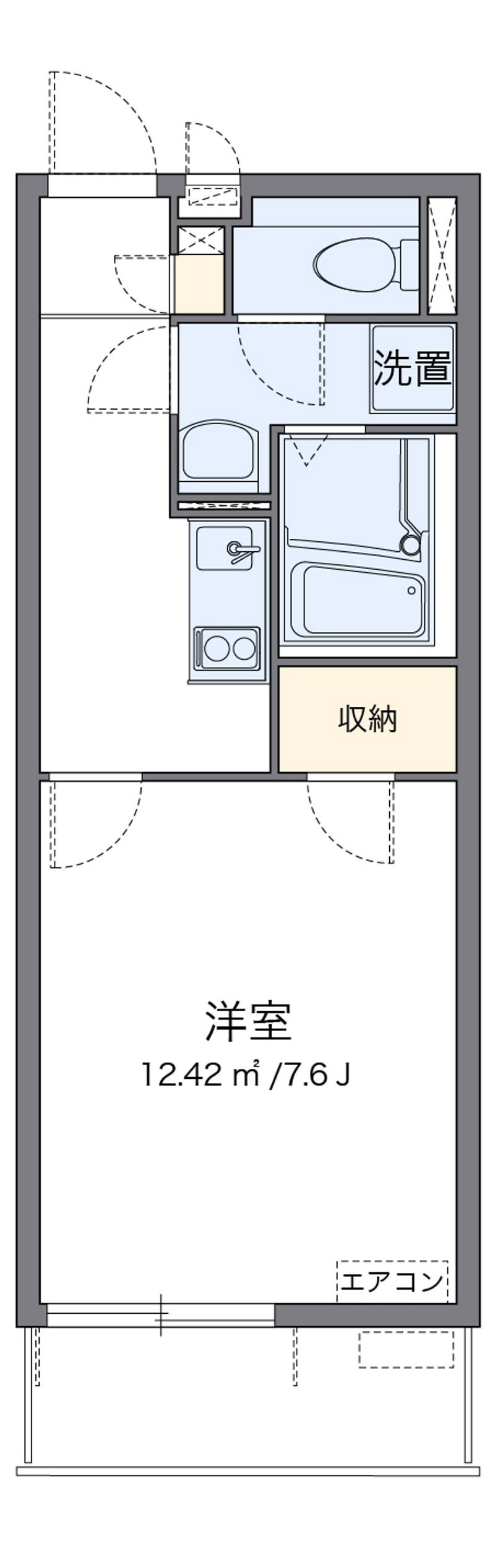クレイノＳＡＳＡＬＡ 間取図
