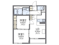 レオパレスボヌールシャトー 間取り図